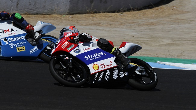 Luis Miguel Verdugo estuvo a la altura en su primera prueba de la European Talent Cup, en el Circuito de Jerez
