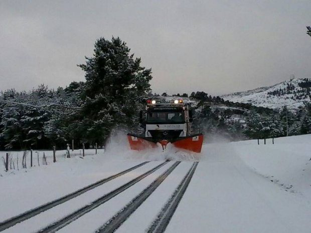 La Diputación Provincial de Cuenca moviliza a partir de las 7 de la mañana diferentes medios ante la previsión de fuertes nevadas
