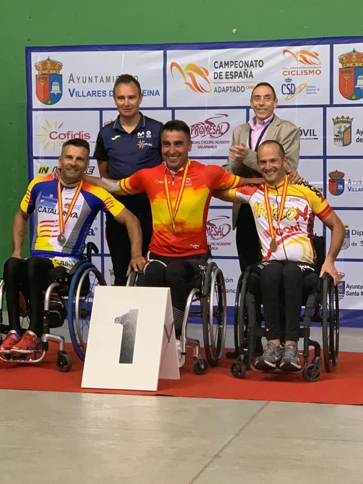 Luis Miguel García Marquina, sexto campeonato de España de Handbike, contra reloj y en línea