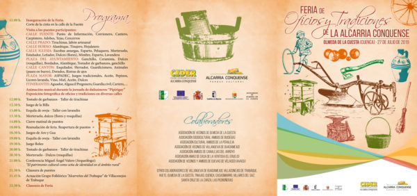 CEDER Alcarria Conquense organiza la ‘Feria de Oficios y Tradiciones de La Alcarria Conquense’ para promocionar los recursos, tradiciones y posibilidades de desarrollo sostenible de la comarca