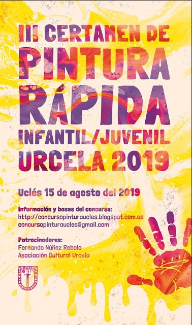 Certamen de Pintura Rápida organizado por la Asociación Urcela de Uclés en próximo 15 de Agosto
