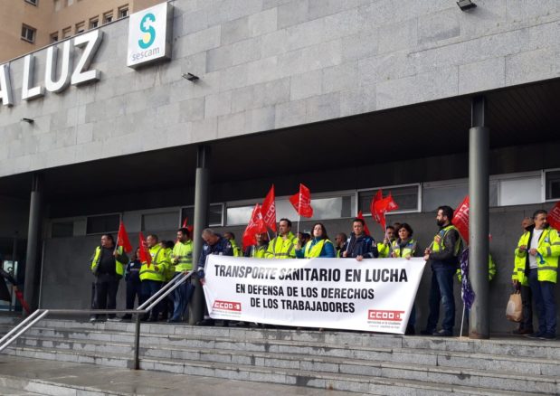 Los convocantes de la Huelga de ambulancias de la semana que viene anuncian además concentraciones ante los hospitales y ante el SESCAM