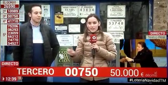 La Administración Don Quijote nº 1 de Parla regentada por el taranconero Pablo Mena Sánchez también ha vendido parte del tercer premio