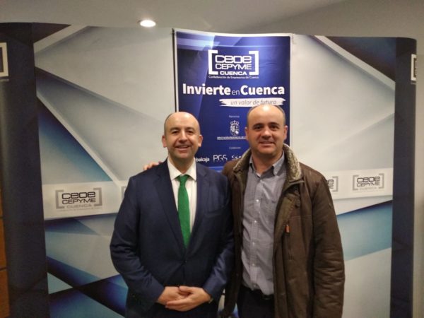 Reunión con empresarios en el Foro «Invierte en Cuenca», proyecto en el que participa el Ayuntamiento de Huete