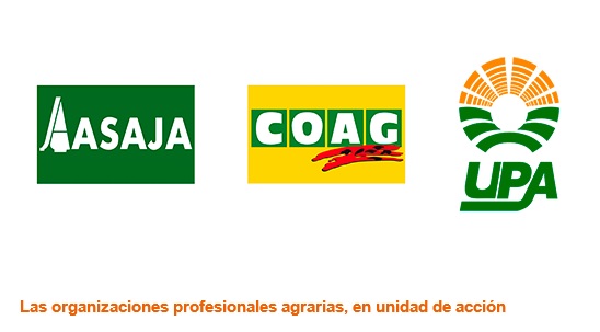 ASAJA, COAG y UPA lanzan un proceso de movilizaciones en toda España