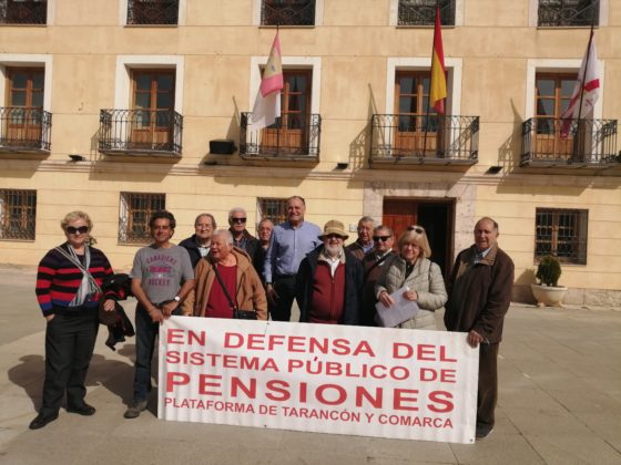 Vigésimo noveno «Viernes al Sol» de la Plataforma de Tarancón y comarca en defensa del sistema público de la Seguridad Social