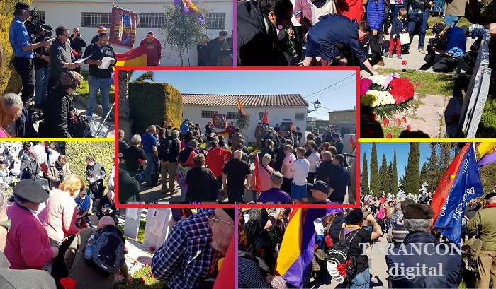 Homenaje a las Brigadas Internacionales y víctimas del franquismo en el Cementerio Municipal de Tarancón