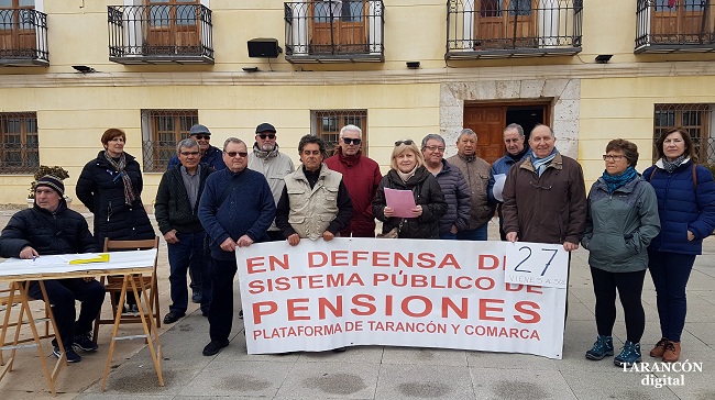 Vigésimo Séptimo Viernes al Sol de la Plataforma de Tarancón y Comarca en defensa del sistema público de pensiones