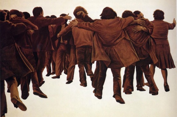 “El abrazo” de Juan Genovés
