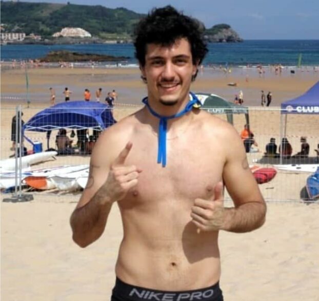 Mario Olivas, pentacampeón de España, Sprint Playa, Salvamento y Socorrismo, intratable, pese al confinamiento.