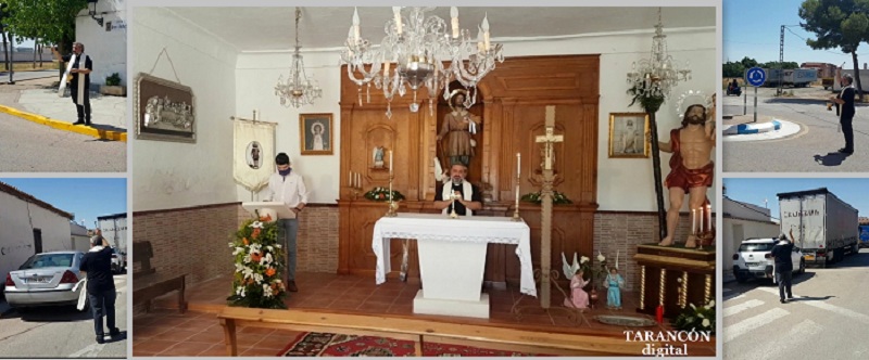 Hoy en la ermita de San Isidro de Tarancón, se ha procedido a la bendición de vehículos por la fiesta de San Cristóbal
