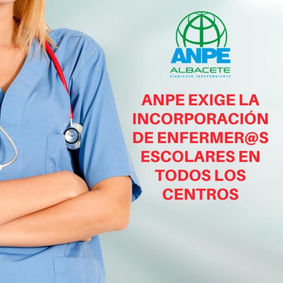 ANPE retoma la campaña de sensibilización dirigida a la Comunidad Educativa » Por tu salur, por tu escuela, si, a la enfermera escolar»