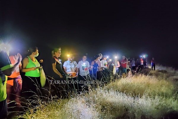 Más de medio centenar de participantes en la caminata nocturna de este martes 4 de agosto en Tarancón