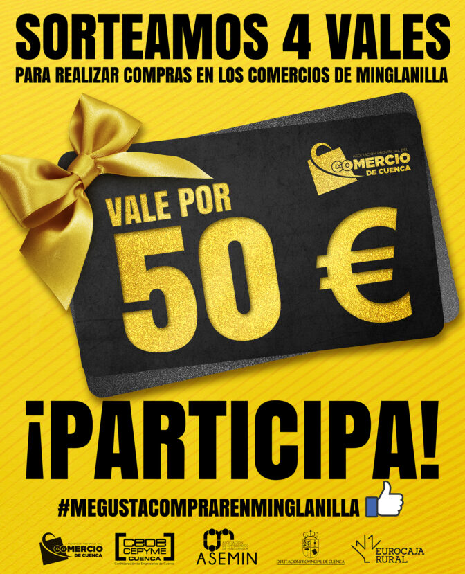 La asociación de comercio lanza un nuevo sorteo de vales para comprar en los comercios de Minglanilla