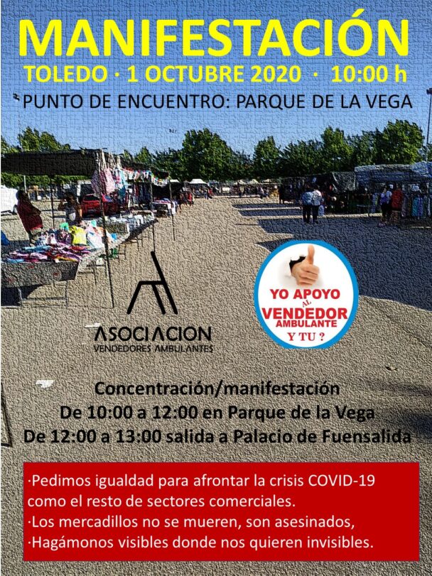 Manifiesto de la Asociación de Vendedores Ambulantes de Castilla La Mancha