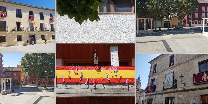 El Ayuntamiento de Tarancón ha comenzado ya a engalanar los edificios municipales de cara a las «No Fiestas»