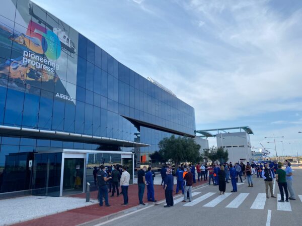 Los trabajadores de Airbus y de empresas aeroespaciales en CLM se movilizan en contra de los ERES y por el futuro del sector