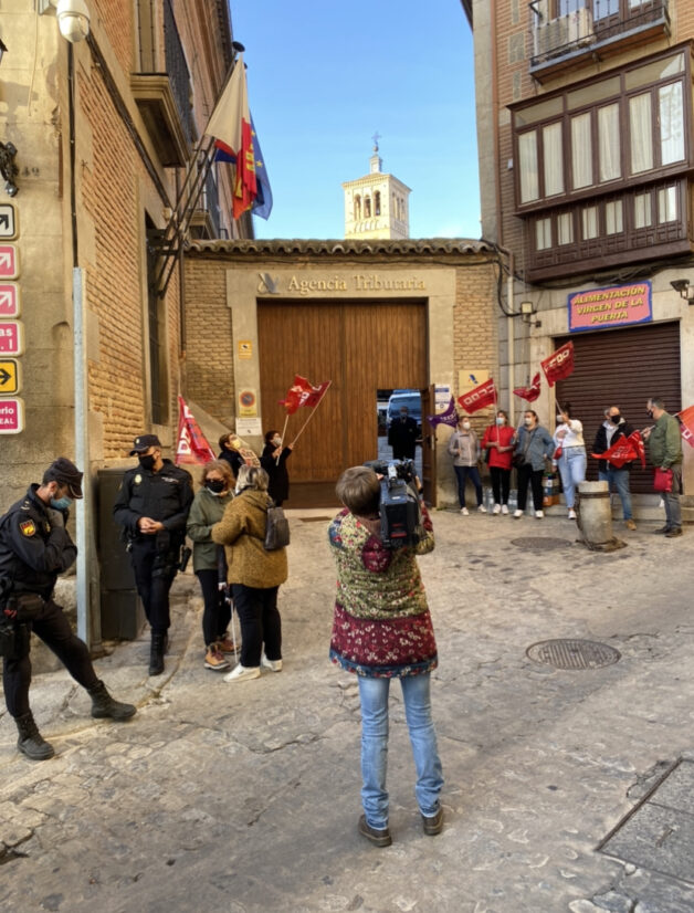 Las trabajadoras de la contrata de la limpieza de la Agencia Tributaria en Toledo irán a la huelga indefinida a partir del lunes 2 de noviembre