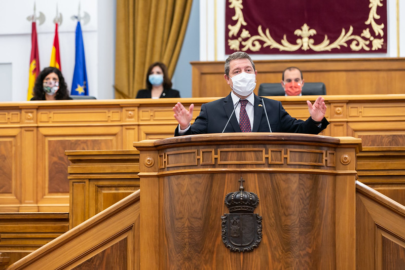 García-Page asegura estar “muy determinado a cumplir” con su programa de Gobierno para esta legislatura “sin excusarse” en el virus