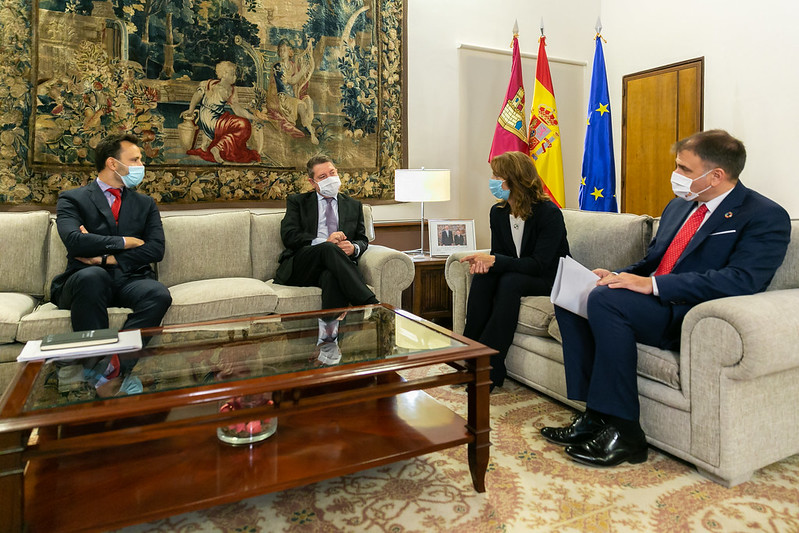 Castilla-La Mancha colabora con Telefónica para el despliegue de 127 antenas de red 5G en la región que ya dan cobertura a 90 municipios, incluidas las cinco capitales provinciales