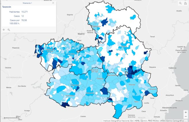 Tarancón sigue su tendencia a la baja en casos Covid, en los últimos 14 días 38 positivos, y en la última semana tan solo 12, la tasa de incidencia es de 78,58 casos por 100.000 habitantes