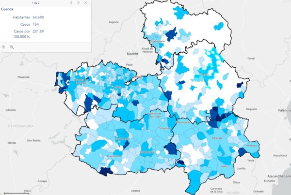La provincia de Cuenca registra hoy 70 nuevos contagios por Covid, hay 38 pacientes hospitalizados uno más que ayer y 5 en cuidados intensivos