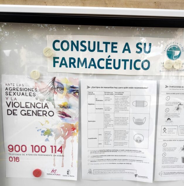 Los farmacéuticos de Castilla-La Mancha y del país, siempre de guardia contra la violencia de género