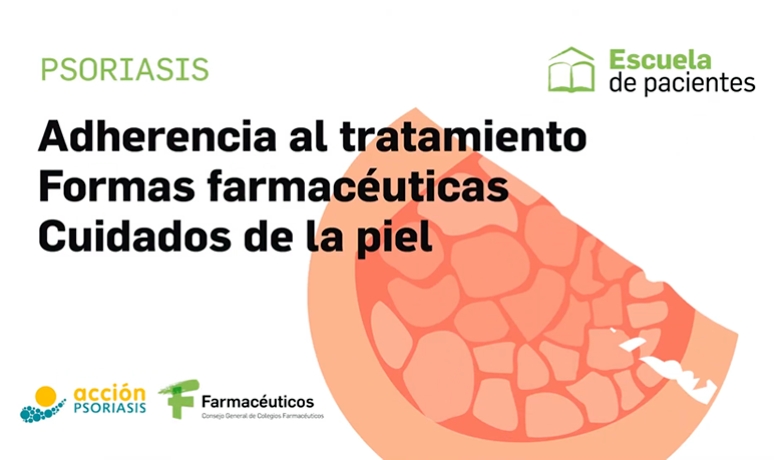 El Consejo General de Farmacéuticos y Acción Psoriasis impulsan una acción formativa dentro de la Escuela de Pacientes