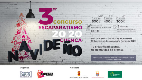 La asociación provincial de comercio convoca su tercer concurso de escaparates navideños