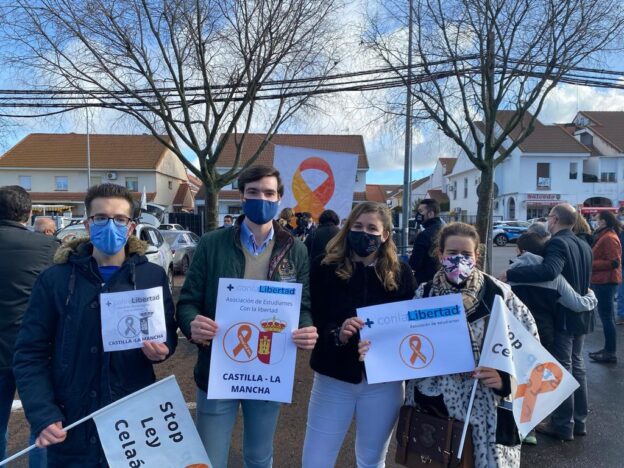Estudiantes con la libertad de Castilla La Mancha se une a la concentración de más plurales este 20-D para intentar poner freno a la LOMLOE