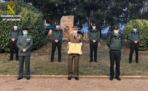 Visita del Coronel Ángel María Cantera a la Comandancia de la Guardia Civil de Cuenca con motivo de su despedida como Subdelegado de Defensa