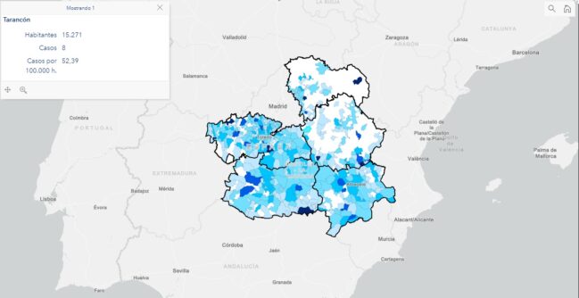 Tarancón sigue bajando en casos positivos por Covid-19, en la semana del 7 al 13 de Diciembre se han registrado 8 frente a los 20 de la semana anterior