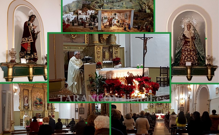 La Hdad. de San Juan Evangelista de Tarancón ha celebrado hoy una misa en honor del titular de la cofradía