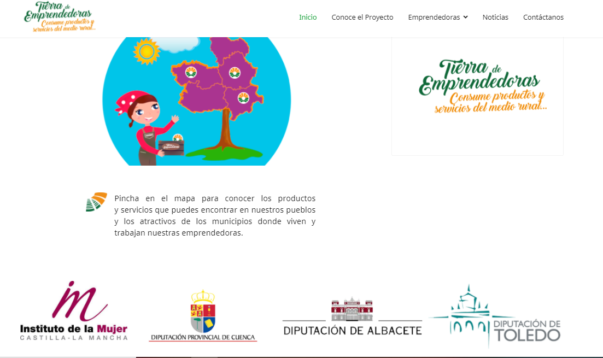 Pistoletazo de salida oline para el proyecto web tierra de emprendedoras