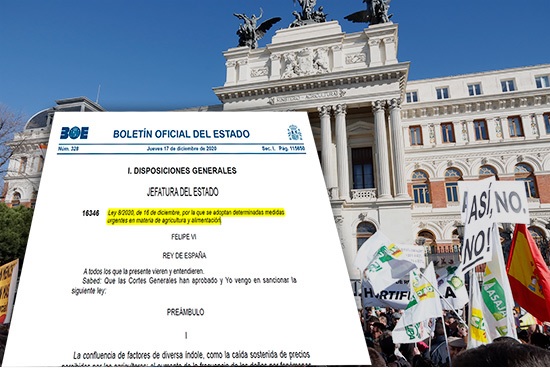 Las demandas de los ‘Agricultores al Límite’ llegan al BOE