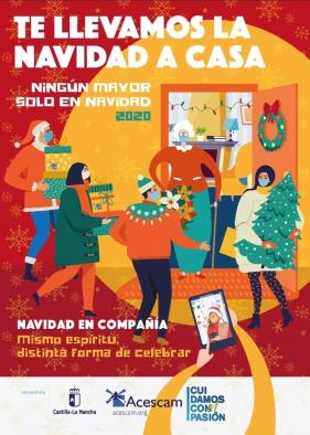 Castilla-La Mancha lleva el espíritu navideño a los hogares de los mayores con la campaña ‘Navidad en compañía. Ningún mayor sólo en Navidad 2020’