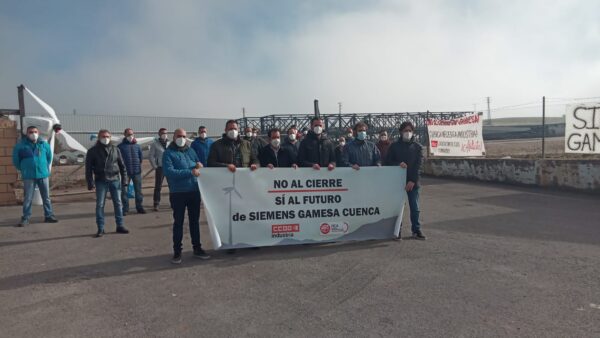 Los trabajadores de Siemens-Gamesa Cuenca agradecen y valoran las mociones de apoyo de la Diputación y del Ayuntamiento de Cuenca