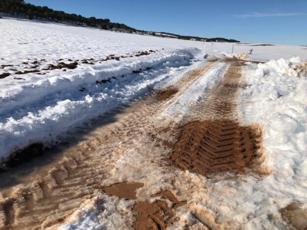 Prieto exige a Diputación y Junta un Plan de Reparación de Caminos ante su deterioro por la falta de mantenimiento y la nieve