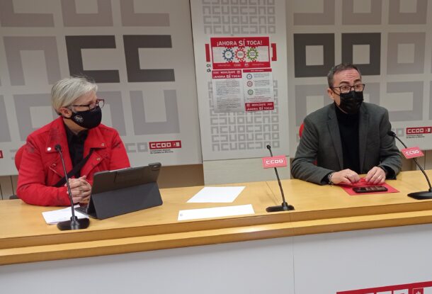 CCOO y UGT Castilla-La Mancha piden al Gobierno que escuche las reivindicaciones justas para subir el SMI, garantizar pensiones dignas y derogar la reforma laboral