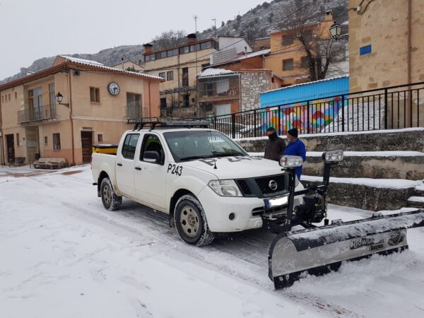 La Diputación de Cuenca ha tenido trabajando durante el temporal a 55 vehículos en un dispositivo “sin precedentes”