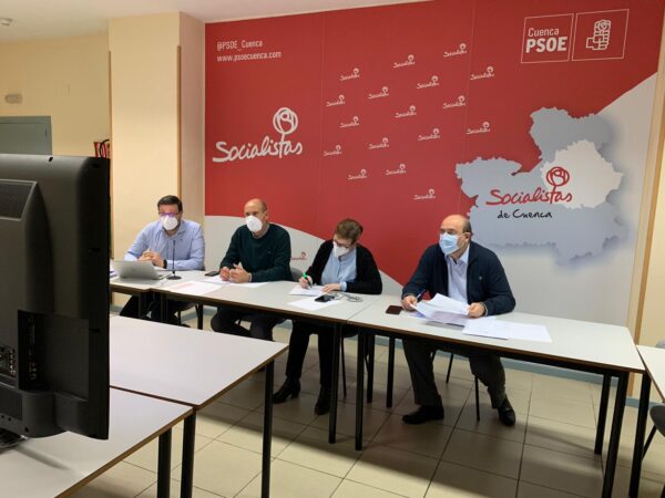 El PSOE de Cuenca analiza con los alcaldes y alcaldesas socialistas la situación de la pandemia y los proyectos de futuro