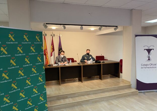 La Guardia Civil y el Colegio Oficial de Farmacéuticos de Toledo firman un convenio de colaboración en materia de seguridad