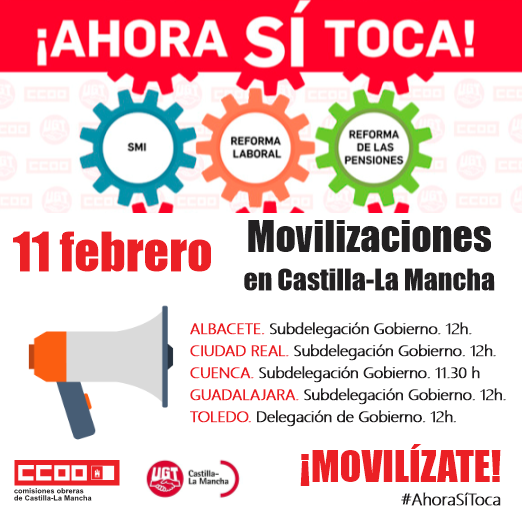 Jóvenes-CCOO CLM llama a participar en las movilizaciones de mañana en defensa de los derechos de la juventud trabajadora