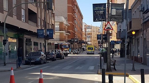 Incendio en un edificio de 5 plantas en la Avda. Miguel de Cervantes de Tarancón