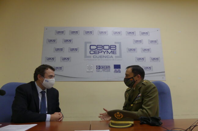 Ceoe Cepyme Cuenca muestra su total predisposición a seguir colaborando con la subdelegación de defensa