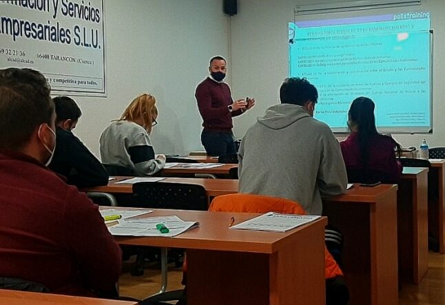 Polistraining, primera academia de formación de Policía Local esta funcionando en Tarancón desde el pasado mes de Enero, con quince alumnos