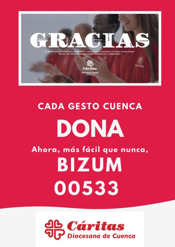 Cáritas Diocesana de Cuenca ha acompañado a causa de la Covid a nás de 2.600 hogares