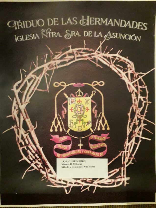 Este fin de semana en Tarancón continúa la programación de Cuaresma con el Triduo de las Hermandades