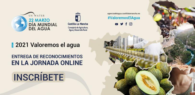Castilla-La Mancha celebra el Día Mundial del Agua el próximo lunes 22 de marzo de manera virtual, bajo el lema ‘Valoremos el agua’