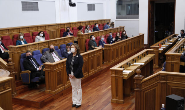 Las Cortes regionales ratifican el nombramiento de Sánchez Navarro como senadora por el PSOE y de Sevilla y Jaime como nuevos diputados de Cs